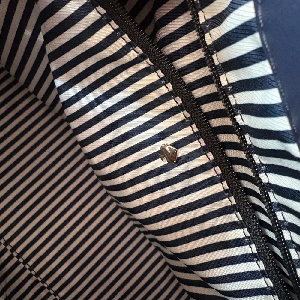 Kate Spade Cream and Blue Satchel with Structured Design - Picture 10 of 11